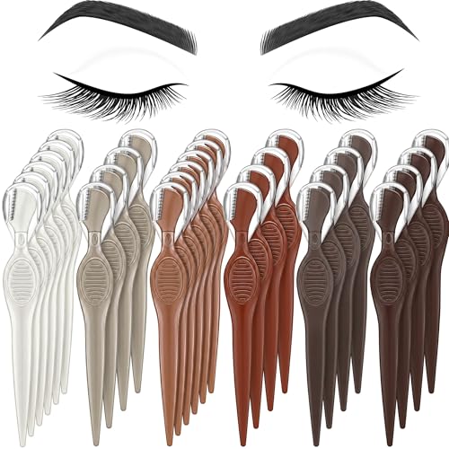 Mudder 28 Pcs Eyebrow Razors Facial Shaver Trimmer,Multicolor