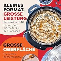 Instant Pot Multikocher, 3.8L 7-in-1 Smart Cooker - Schnellkochtopf, Schongarer, Reiskocher, Sautierpfanne, Joghurtbereiter, Dampfgarer und Speisewärmer, Tagtraum Blau – Ansicht 6