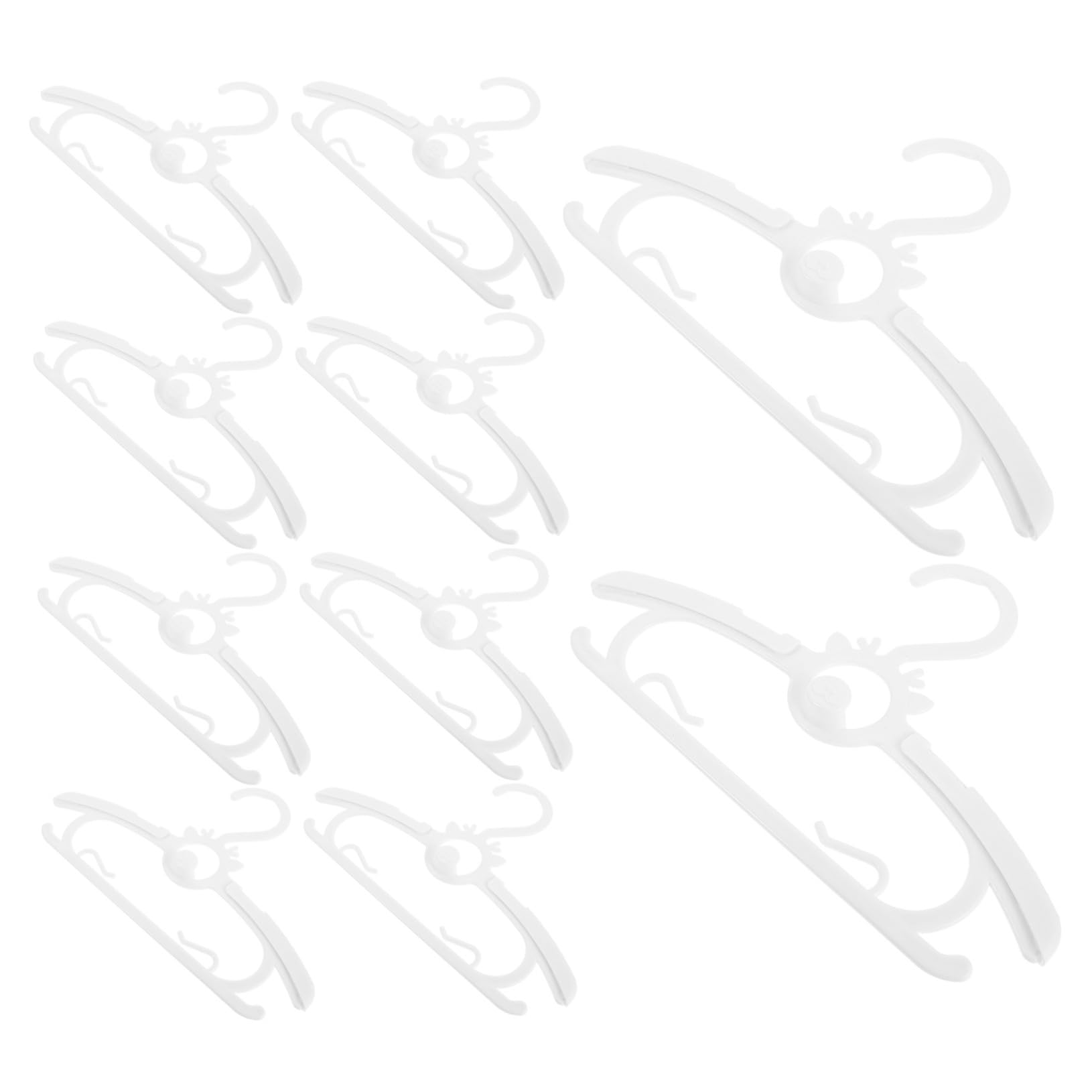 VALICLUD 30 Piezas Perchas Infantiles Ajustables Perchas Antideslizantes para Ropa de Niña y Diseño Compacto para Ahorro de Espacio Armarios y Guarderías Organizador Telescópico para