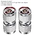 TUOLNK 2pcs N Type Coax Connector, Type N Male to N-Type Male Coaxial Adapter, N Male Plug Barrel Adapter for WiFi Antenna Extension Coax Cable