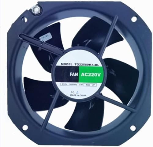 for TG22580HA2BL 220V 0.40A 80W 225X225X80MM 2-Wire Cooling Fan