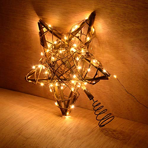 Kingleder Star Christmas Tree Topper With 50 Leds Remote Warm White Light String For Xmas Treetop Decorations #TOP7