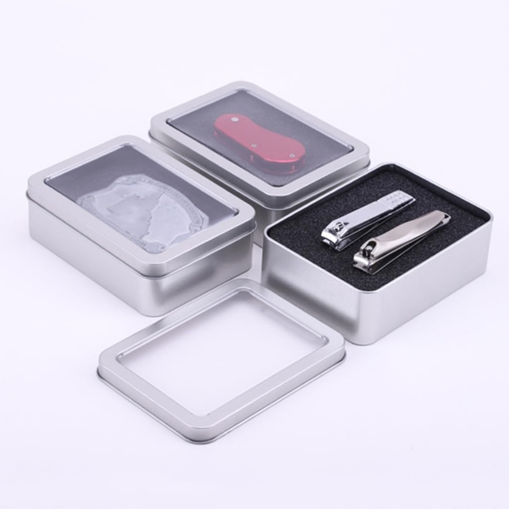 Playing Card Box Trading Card Case Card Storage Can Card Organizers Card Case Empty Metal Storage Box For Gaming Cards Playing Card Box Holder Case Cards Container Box Jewelry Storage Case Organizers