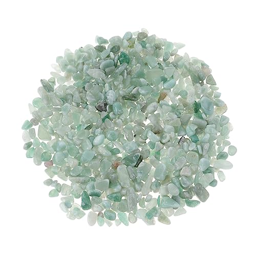 COLLBATH Fish Tank Gravel 100g Natural Aventurine Gravel Polished Stones for Aquarium Decorations