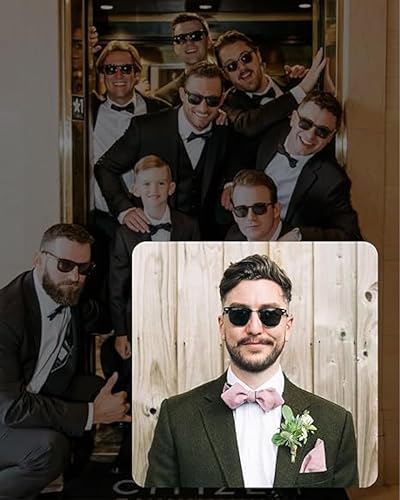 Image of Groomsmen Sunglasses for Men - Wedding Sunglasses for Groomsman Proposal Gifts, Bachelor Party Favors