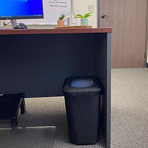 Image of YOUR CHAIR COVERS - 7 Gallon Spandex Office Trash Can Cover - Black (Cover ONLY, Trash CAN NOT Included)