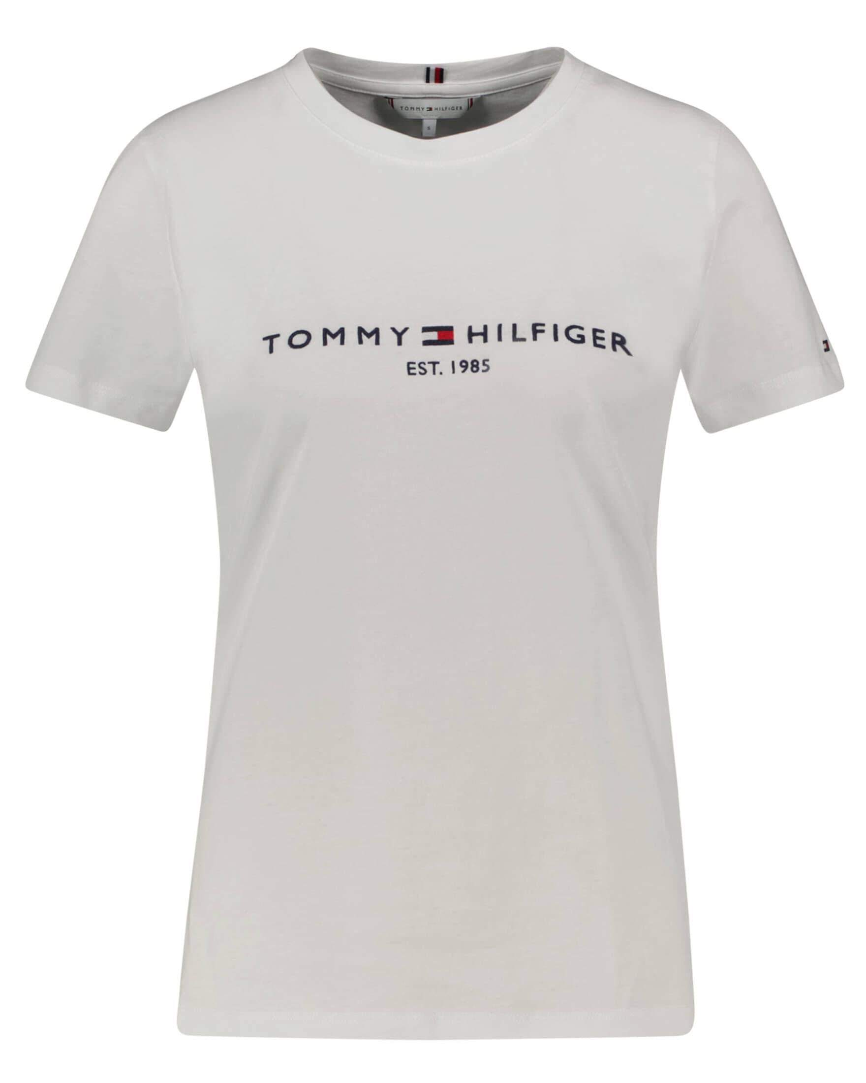 Tommy Hilfiger Women's Essential T Shirt - White Ybr - 14 (L)