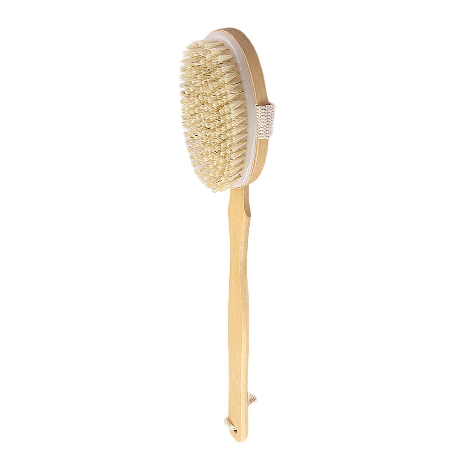 ALCXAZS Wooden Bath Brush With Long Handle Bath Sponge Gently Cleans While Ensuring Longevity And Comfort Detachable Brush Can Meet Needs Of Various Bathing
