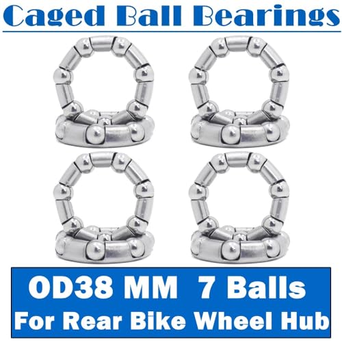 Rodamientos de bolas 38 mm para buje de bicicleta en acero 3