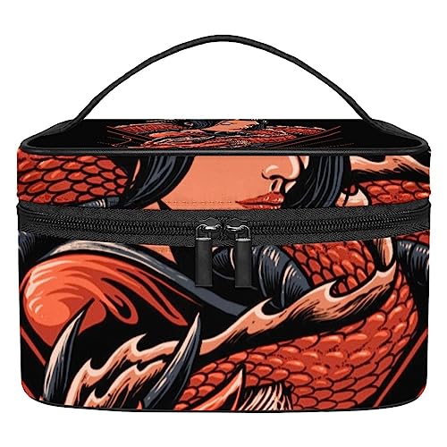 Sac de maquillage pour filles et femmes portable au style japonais
