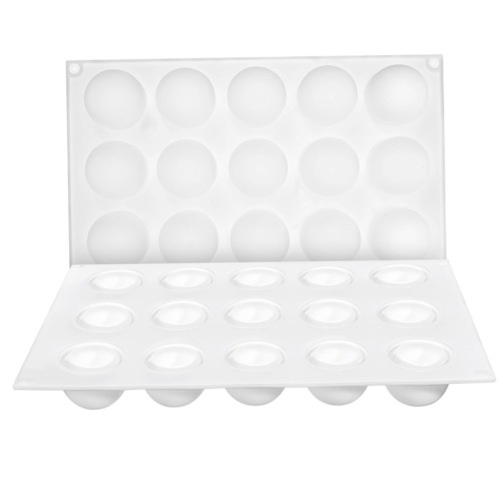 POPETPOP 2pezzi Stampi in Silicone Forma Tartufo Stampo Per Mousse e Cioccolato Rotondo Per Dessert e Torta Accessorio Per e Cottura Al Forno