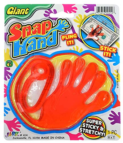 JAJA-RU Giant Snap Hand-Jumbo Sticky Hands Toy (1 Pack Assorted) 414-1A