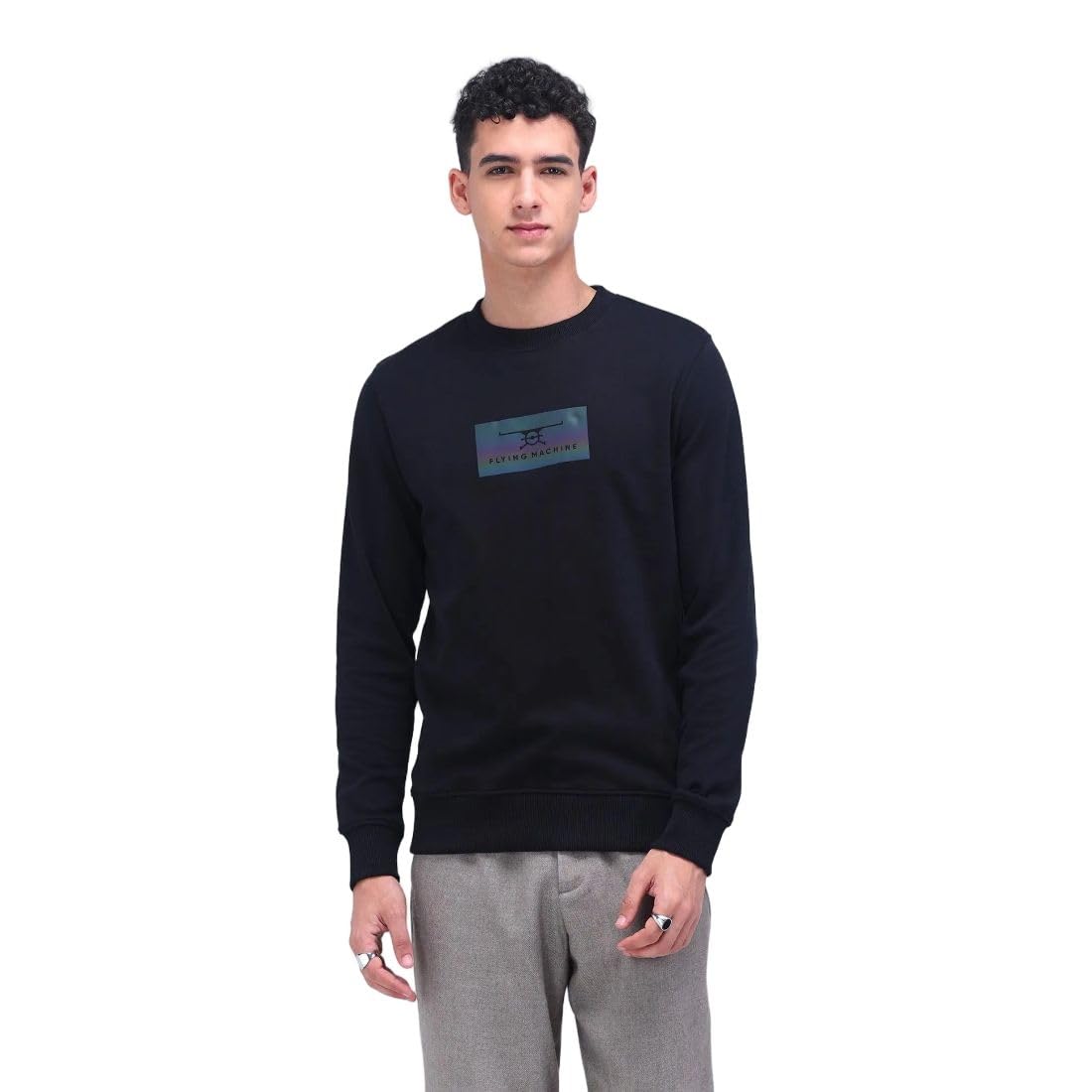 flying machine Men's Regular Fit Sweatshirt| Printed-picture-11