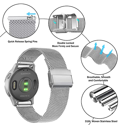 Issinlky band for Garmin Venu 4 41mm/Venu 2S/3S/Vivoactive 4S/Vivomove 3S - Image 2