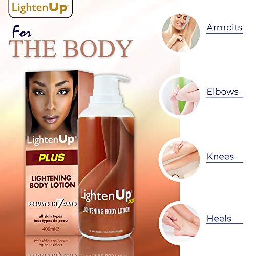LightenUp-Skin-Lightening-Lotion-135-Fl-oz-400ml-Hyperpigmentation-Treatment-Fade-Dark-Spot-on-Body-Knees-Elbows-Hands-Underarms-with-Jamaican-Castor-Oil-and-Shea-Butter