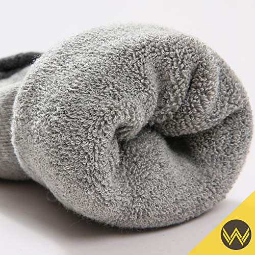 WANDER Men's Athletic Ankle Socks 3-8 Pairs Thick Cushion Running Socks for Men&Women Cotton Socks 7-9/9-12/12-15 (8 Pair Grey, Shoe Size: 13-15) - Thumbnail 6