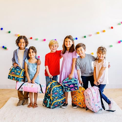 Image of Wildkin 12 Inch Toddler Backpack for Kids, Confetti Peach | Ages 3-7, lightweight toddler backpack for daycare, preschool, and travel