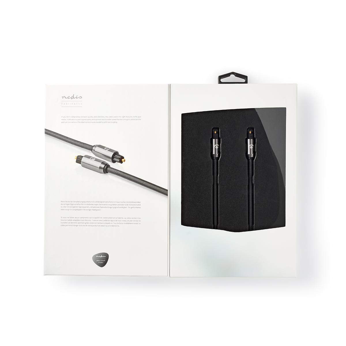 NEDIS Premium Digital Optical Toslink Audio Cable/Black - 1m - Image 3