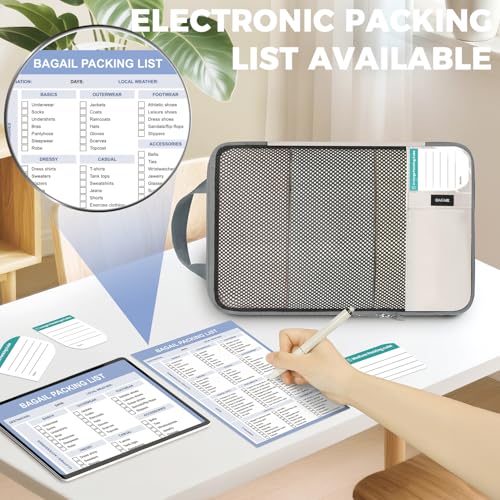 Image of BAGAIL 4 Set /6 Set /8 Set Compression Packing Cubes Travel Accessories Expandable Packing Organizers (Half Mesh, 8-Beige)
