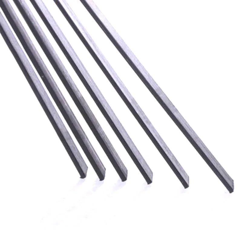 SPARKHOBBY Kohlefaserplatte Durchmesser 0,5x3 0,6x5 0,5x10 1x3 1x4 1x5 1x6MM Länge 0,5M / 500MM für RC Modellflugzeug DIY Quadcopter (1x5MM 20PCS)
