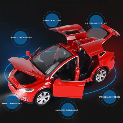 Modelo de auto juguete gidoyi 1:32 rojo miniatura 3