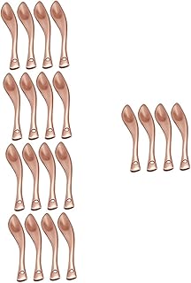 minkissy 20 Peças Colher De Creme Para O Rosto Colher De Creme Para Os Olhos Mini Espátula Mini Colher Aplicadores De Maquiagem Colher De Maquiagem Acessórios DIY Espátula Cosmética De