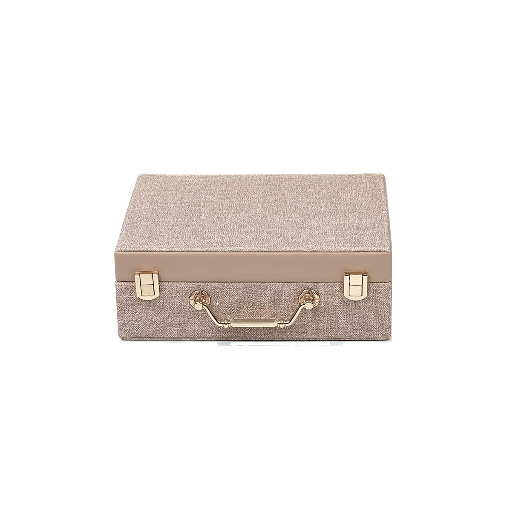 OZBMA Jewelry Box 9.25 Inch Storage Small Cosmetic Can Store Display Rings Bracelets Necklaces Earrings Watches Organizer