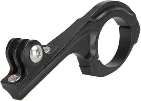 Aluminum Metal Bicycle Motorcycle Handlebar Holder Clamp Mount Support Bracket Adapter Action Camera Black