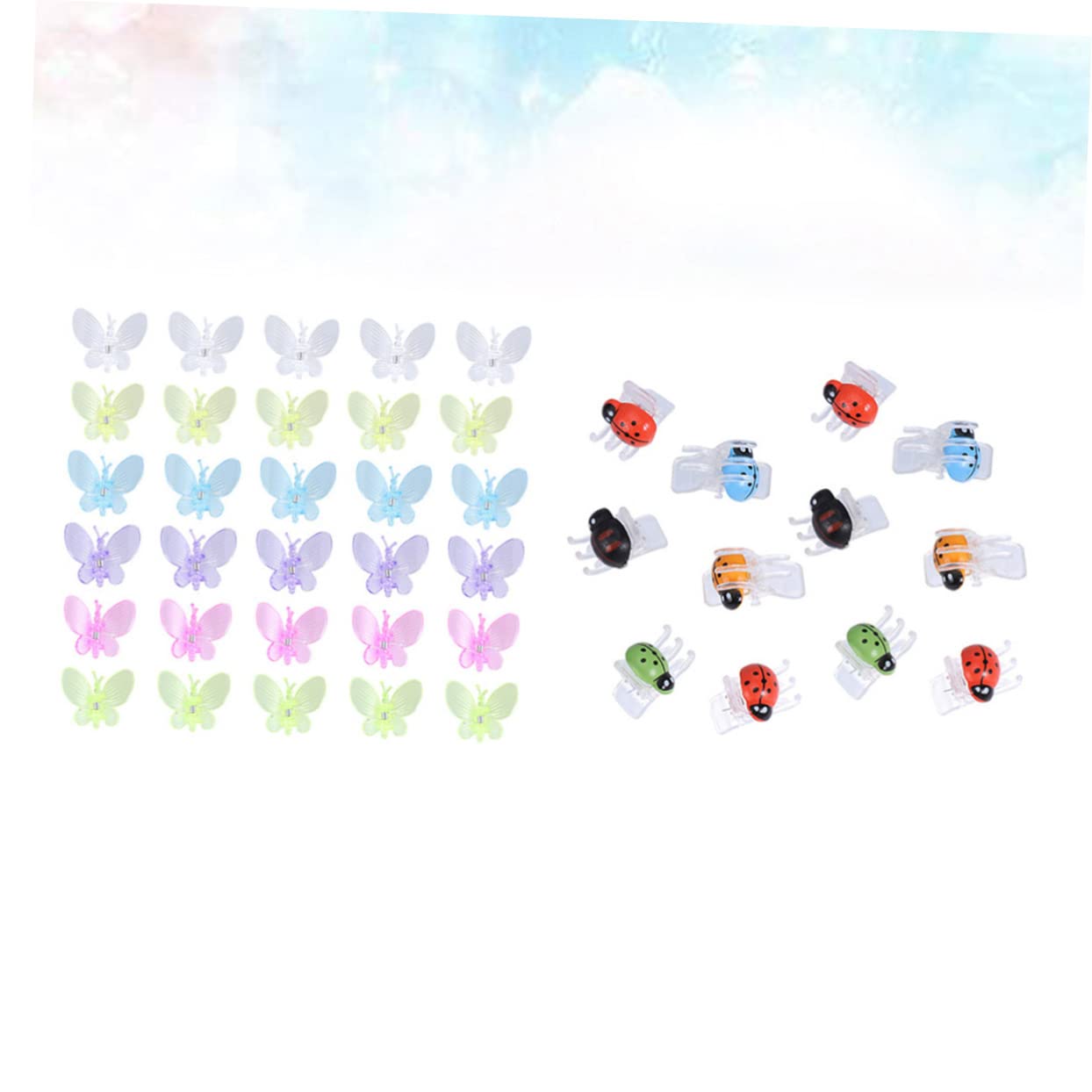 Supvox 3 Sets Mit 30 Marienkäfer-Clips Feste Clips Für Orchideenranken Kunststoff-pfropfclips Für Den Garten Sicher Und Robust Zur Pflanzenunterstützung 60 Stück * 3