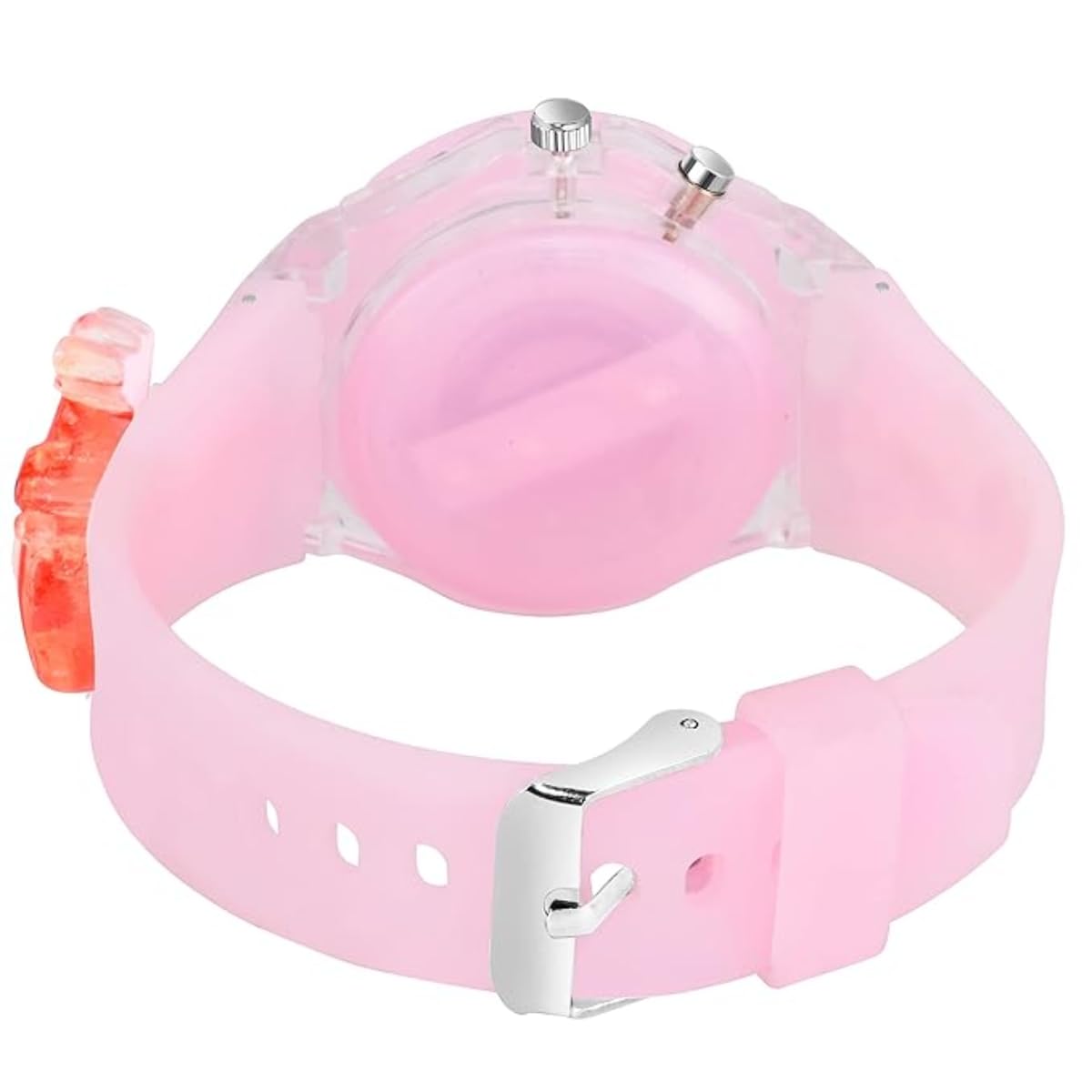 ON TIME OCTUS Kids Analouge Multi-Color Light Cute 3D Cartoon Character Girls Watch (Multicolour Dial & Pink Colored Strap) 1