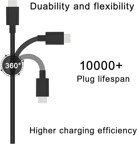 Miniatura 5 de Cargador USB C para portátil de 45 W compatible con Lenovo Chromebook C330 S340 100e 300e 500e C340 S330 2ª generación, ThinkPad Yoga T480 T580 E490