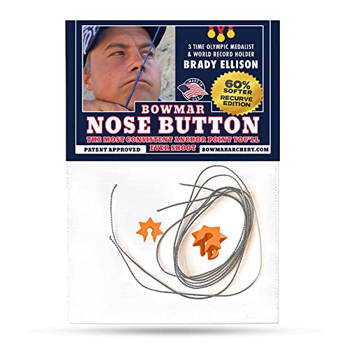 Bowmar Recurve Nose Button (Orange) #TOP3