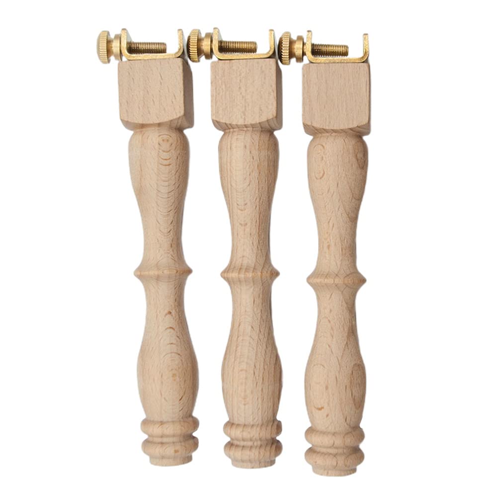 CENPEK 3Pcs Adjustable Portable Wooden Embroidery Hoop Stand Set Lap Stand Needlework Cross Stitch Frame Rack