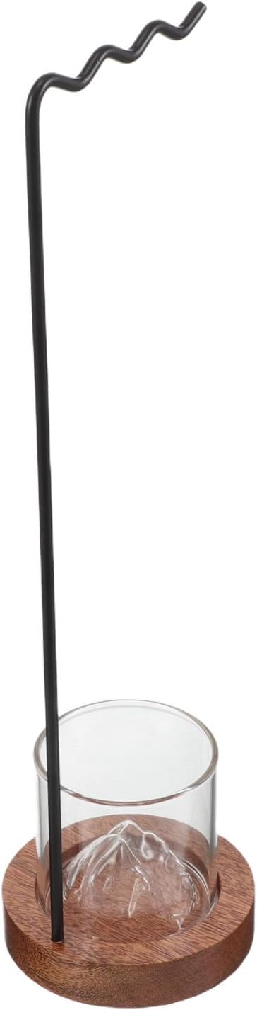 MAGICLULU Creative Wooden Sumi Brush Holder Pen Stand with Hanging Design for Japanese Calligraphy Neatly Store Brushes for Study and Work Environment