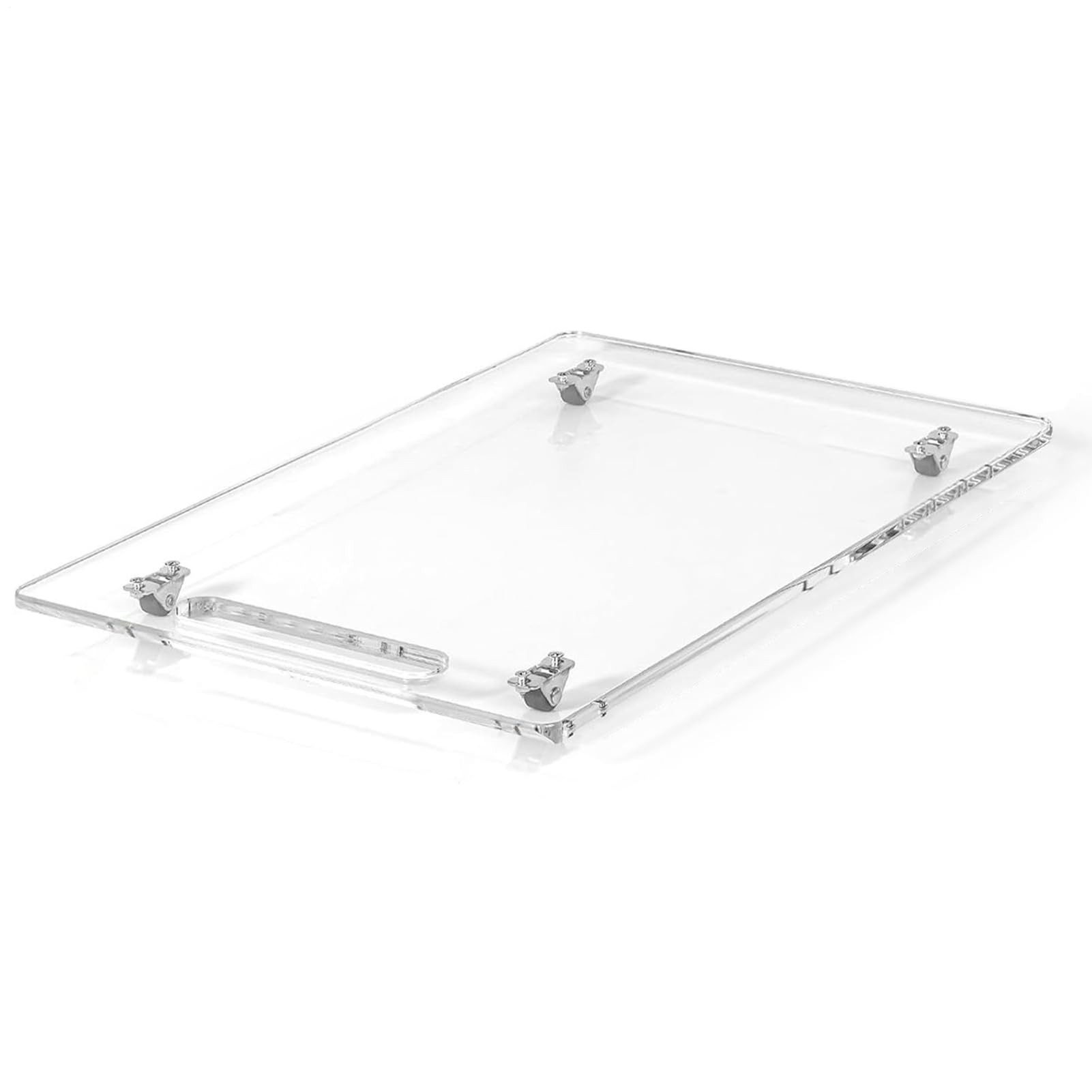 Vassoio Scorrevole per Macchina del Caffè | Vassoio Scorrevole In Acrilico Per Caffettiera Con Ruote In,Organizzatore Macchine Casa Cucina 35x33cm Per Impastatrici Piano - Tostapane Macchina