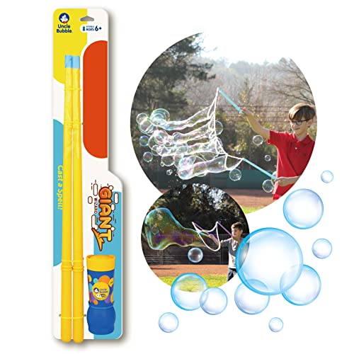 Uncle Bubble Giant Wizard Riesenseifenblasen Stab Seifenblasen Set - inklusive Seifenblasenflüssigkeit, Ideal für Partei Garten Outdoor Spielzeug Cover