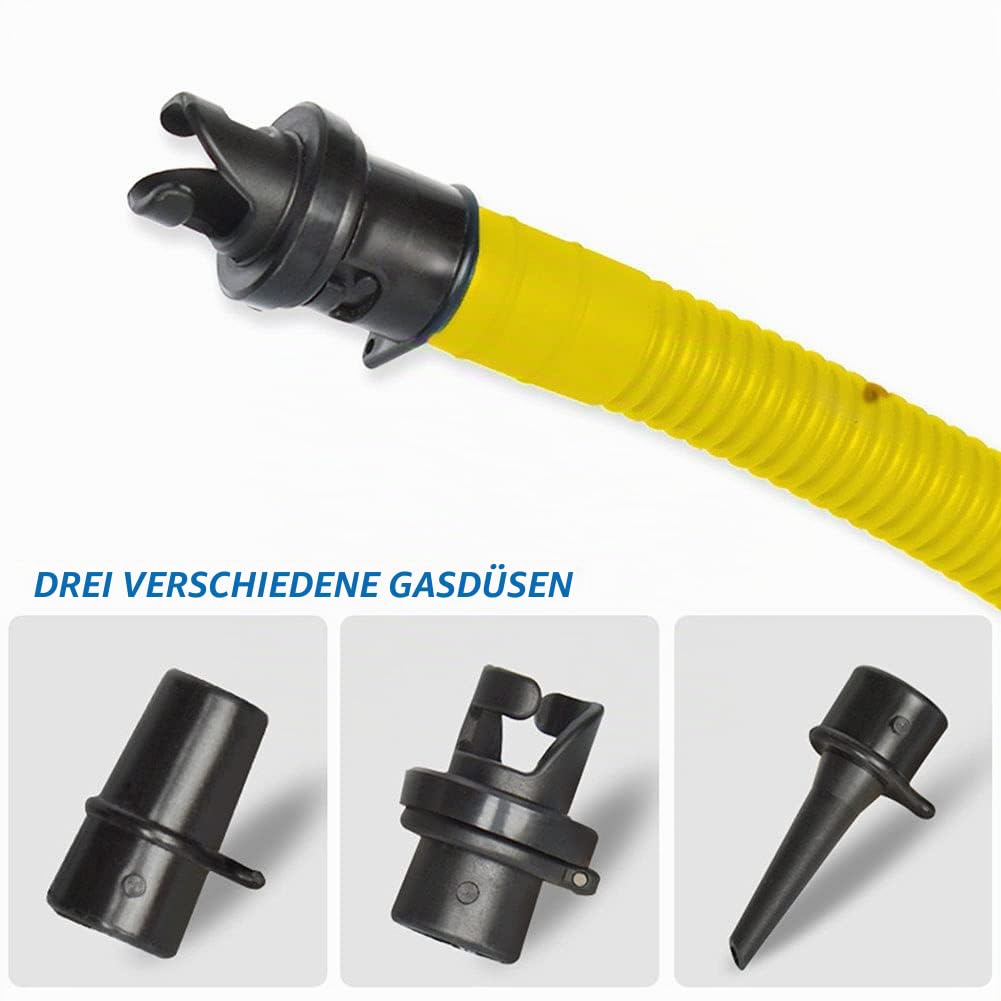 Fußluftpumpe, Aufblasbares Boot und Luftbetten, Ballon für Kanu und Kajak