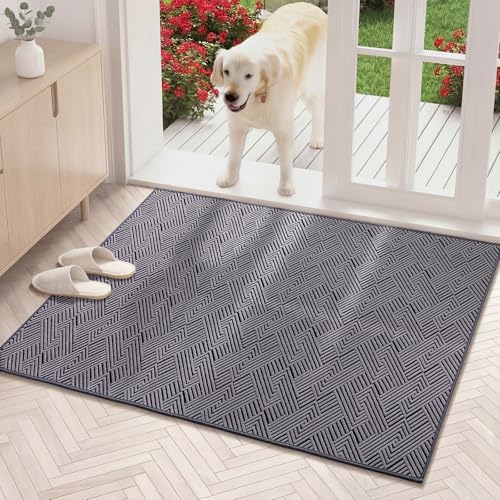 YIHOUSE �_�[�g�g���b�p�[ �h�A�}�b�g 81.3 cm x 119.4 cm �m���X���b�v����\�G���g�����X�}�b�g�A����h�~����ыz�����E�F���J���}�b�g�A���[�v���t�@�C���t���A�}�b�g �t�����g/�o�b�N�h�A�A�G���g�����X�A�O���[