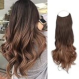 【Cómoda y estable】 Las extensiones de hilo invisible permiten aumentar la longitud y el volumen del cabello en pocos minutos. En comparación con otras alternativas, las extensiones de cabello de Hilo Invisible no requieren pegamento ni clips adicionales u otros, lo que aumenta la comodidad además de ser estable.
