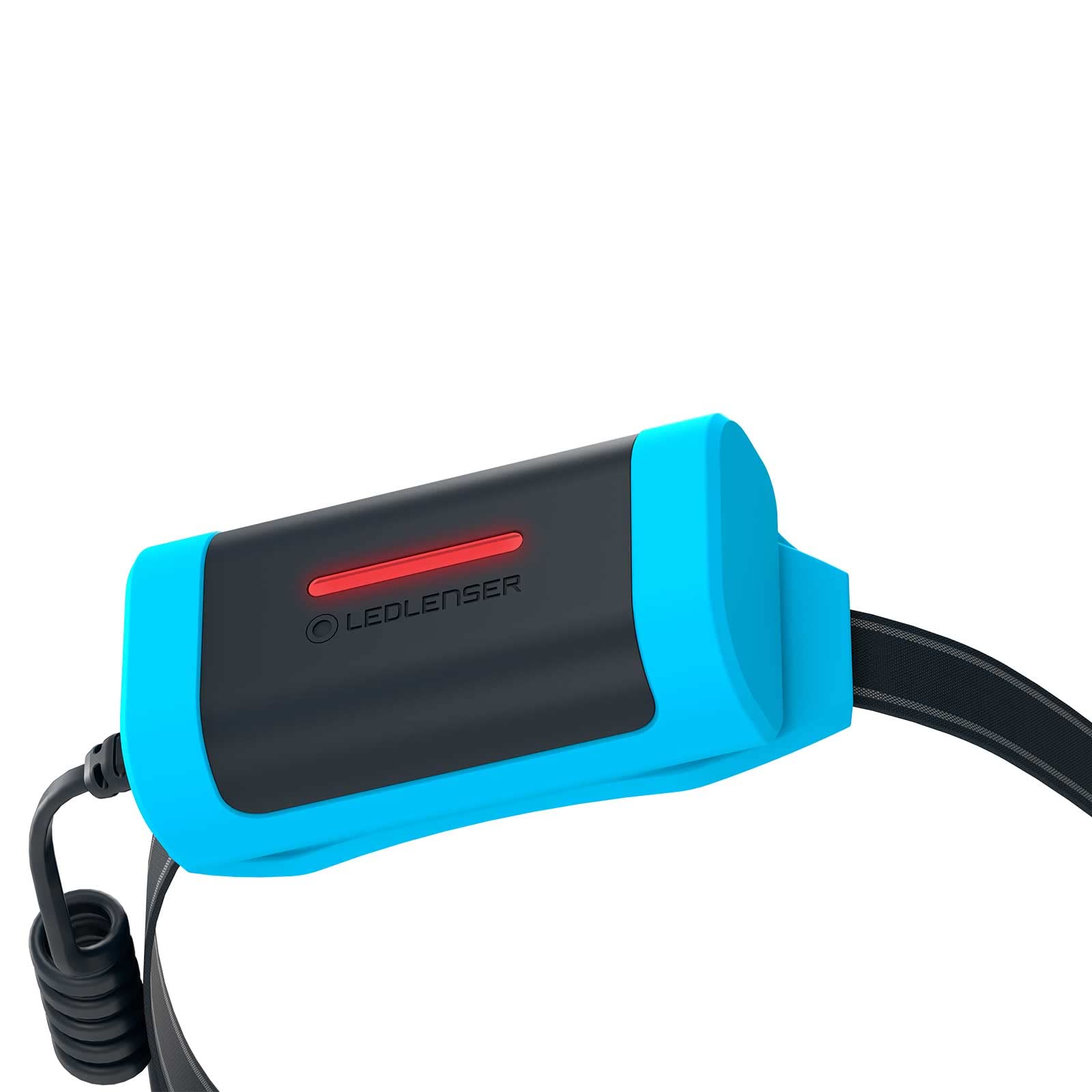 Ledlenser NEO9R - Lampe frontale rechargeable LED avec sangle de poitrine, ultra-lumineuse de 1 200 lm, 120h d'autonomie, bandeau réfléchissant- Pour le trail-running, la randonnée, le cyclisme - Bleu