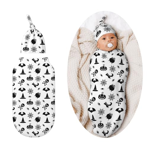 Image of Goth Swaddle Blankets Soft Receiving Blanket Baby Swaddle Wrap for Baby Girls Boys