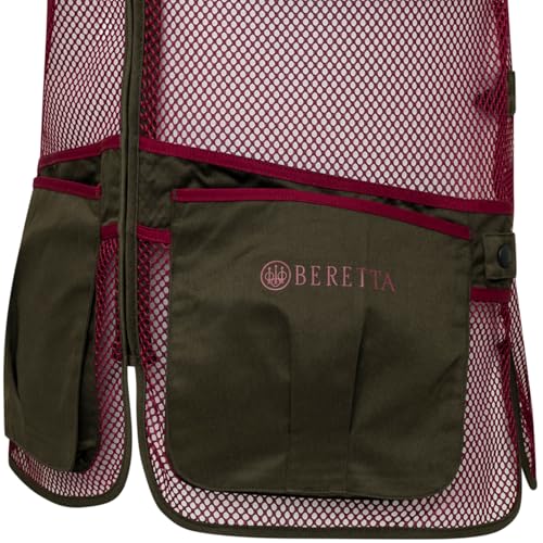 Image of Beretta Unisex Full Mesh Shooting Vest - Breathable Lightweight Competition Vest with Cartridge Pockets & Comfortable Fit | Breathable, lightweight apparel, with cartridge pockets, comfortable fit
