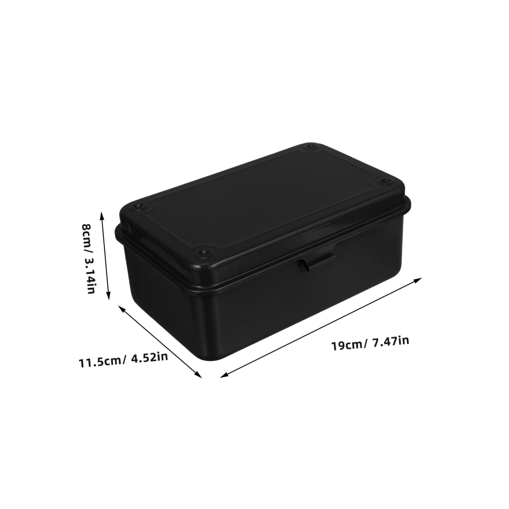 SHINEOFI Cassetta Degli Attrezzi in Metallo Coperchio Piccola Scatola Portautensili in Ferro Resistente Per Riparazioni Domestiche e Auto Organizer Essenziale Per Casa e Officina