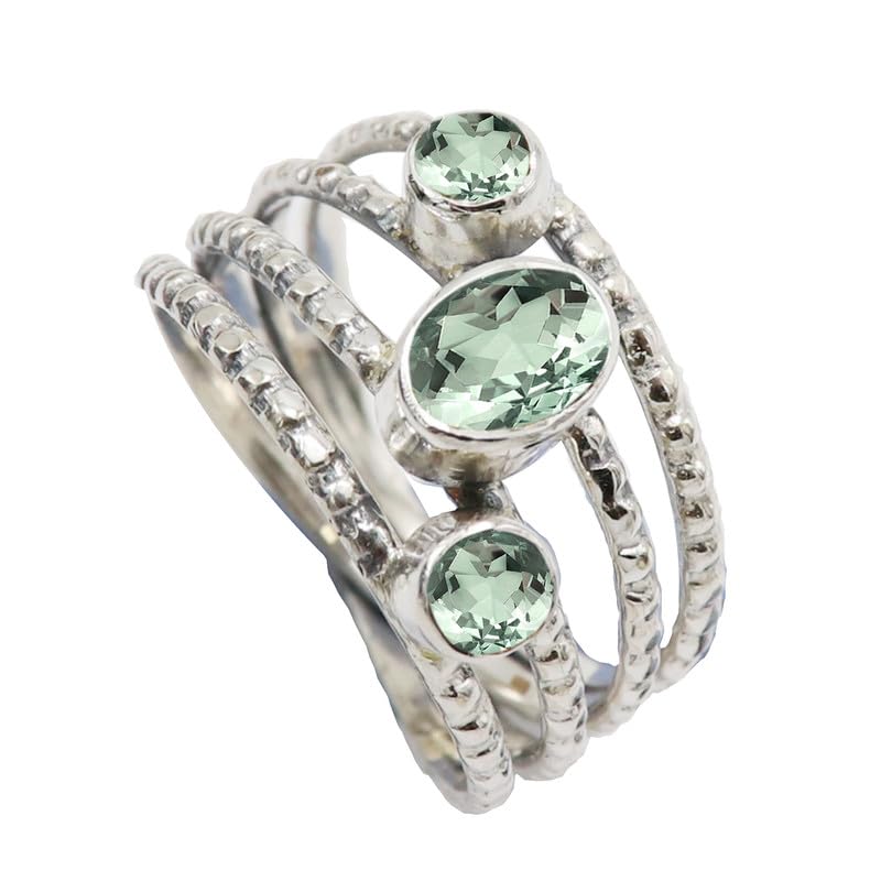 Bague améthyste verte argent pour sublimer votre style quotidien