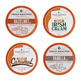 Fresh Roasted Coffee, Decaf Traditional Flavors, Flavored Coffee Pod Variety Pack Flavored K-Cup Pods for Keurig Brewers, Medium Roast, Kosher, 24 Count (Pack of 1)