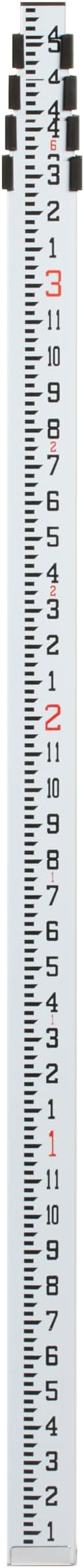 Spectra Precision GR152 Telescopic 5 Section, Rugged Aluminum Grade Rod, Inches (8ths), 15 ft Length