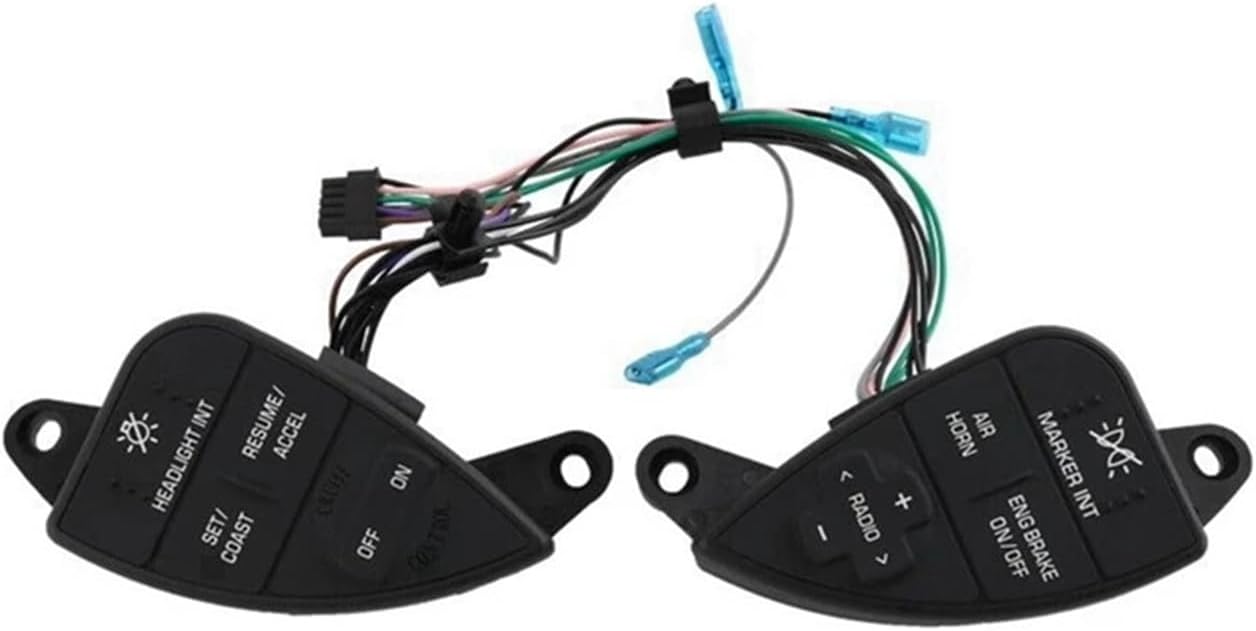 901-5101 Car Steering Wheel Cruise Control Switch 2611199C91 Compatible with Prostar Steering Wheel Mounted 2007-2016
