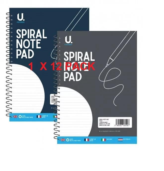 A4 Lined Journal Notebook, Ruled Notepad, Journaling for Writing, Work, School, Travel and Note Taking 74 Pages 20 x 28 cm (1/6/12 Pack Black) (Pack of 12) - Image 2