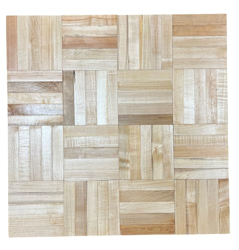Hard Maple Parquet Flooring 5-Slat Bondwood 19' X 19' X 5/16'