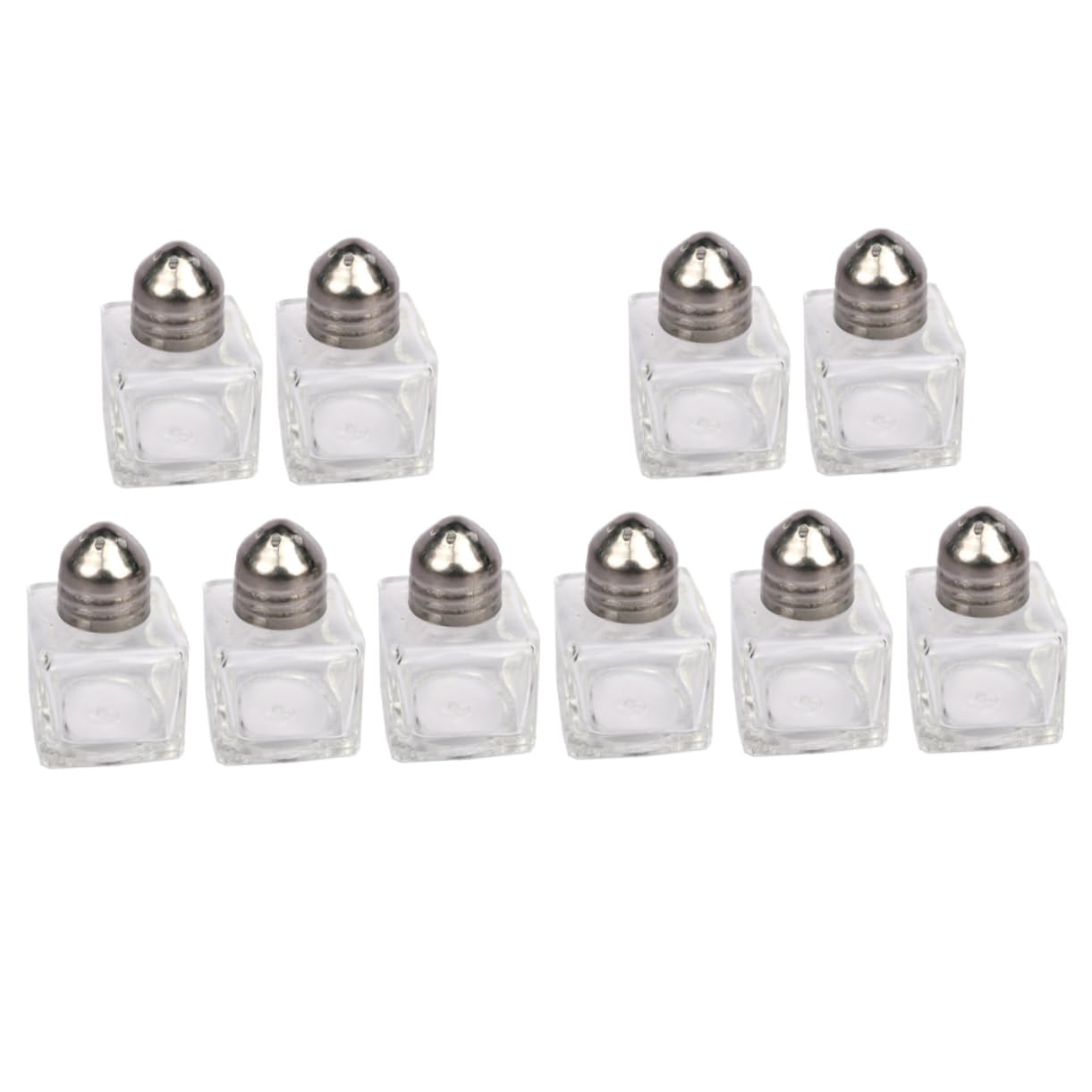 PRETYZOOM 10Pcs Mini Glass Storage Bottles for Oil Seasoning Practical Kitchen Supplies Design for Spices Dust Containers for Freshness and Convenience